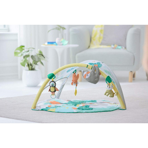 Tummy Time Play Mat to Activity Gym with Portable Sloth Soother Skip Hop Tropical Paradise Baby Gym 