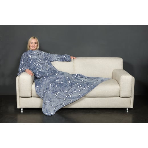 KANGURU Deluxe GLOW Fleece Blanket With Sleeves