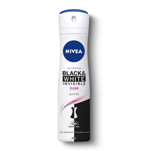 NIVEA Invisible Black and White Clear Antiperspirant For Women 150 ml