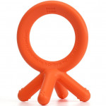 Comotomo Baby Finger Sized Silicone Teether, Orange Color