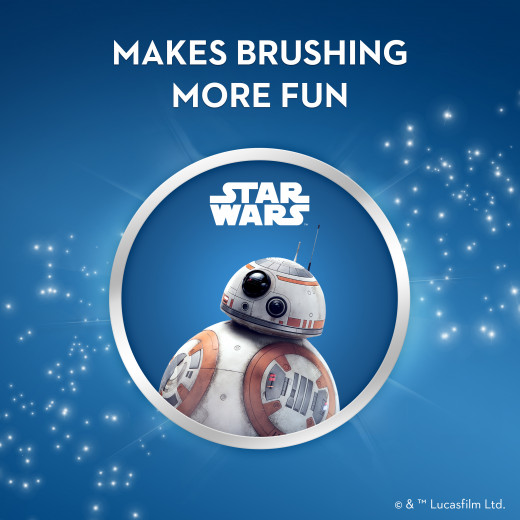 Oral-B Kids Battery Powered Electric Toothbrush Featuring Disney STAR WARS, Stormtroopers