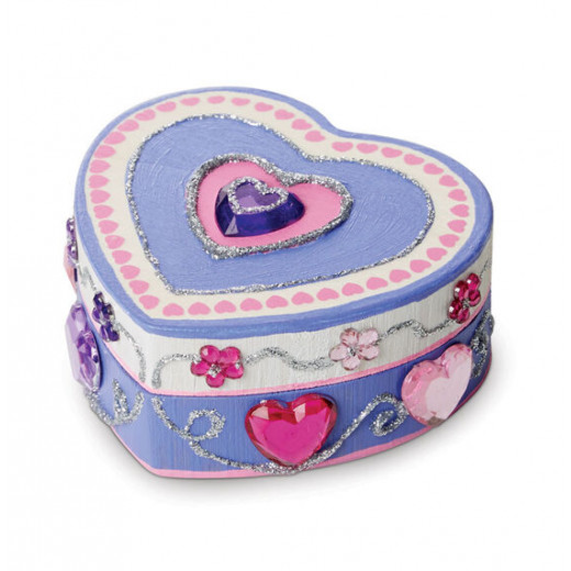 Melissa & Doug Decorate-Your-Own Wooden Heart Box
