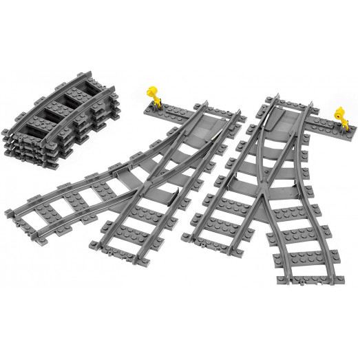 لعبة تركيب السكك الحديدة  لتبديل مسارات القطارات 8 قطع من ليجو