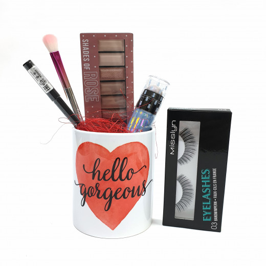 Misslyn Gift, Package Number 2 of Makeup with Beautiful Mug