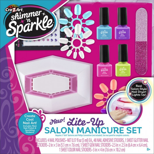 Cra-Z-Art Shimmer 'n Sparkle® Lite-Up Salon Manicure Set