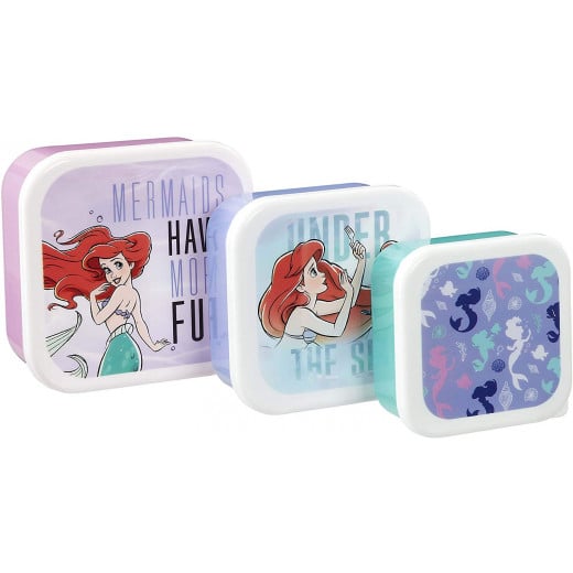 Funko Little Mermaid Plastic Storage Set, Polypropylene, 3 Sizes - Under The Sea