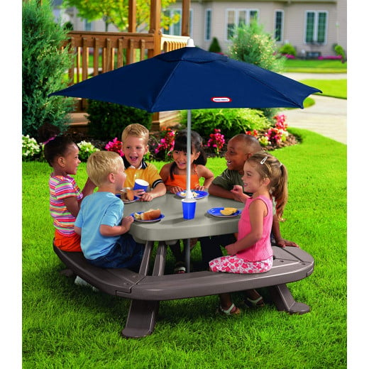 Little Tikes Fold 'n Store Table with Market Umbrella