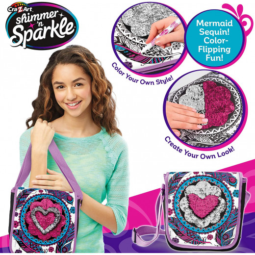 Cra-Z-Art Shimmer and Sparkle Magic Sequin Messenger Bag