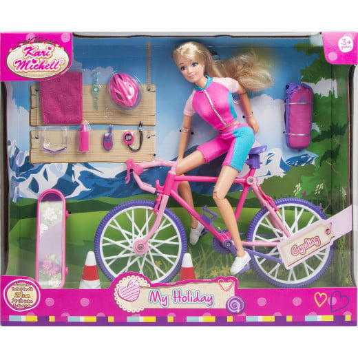 M & C Toys, Kari Michell Doll On Cycling