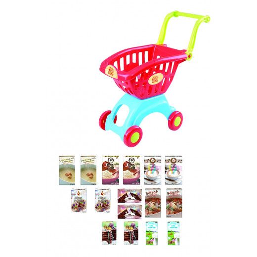 PlayGo My Little Shopping Red Cart, 18 pcs