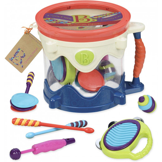 B. Toys – Drumroll Please – 7 Musical Instruments Toy Drum Kit For Kids ...