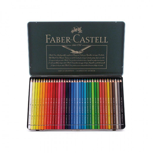 Faber Castell Polychromos Colored Pencil Set In Metal Tin 36 Pieces