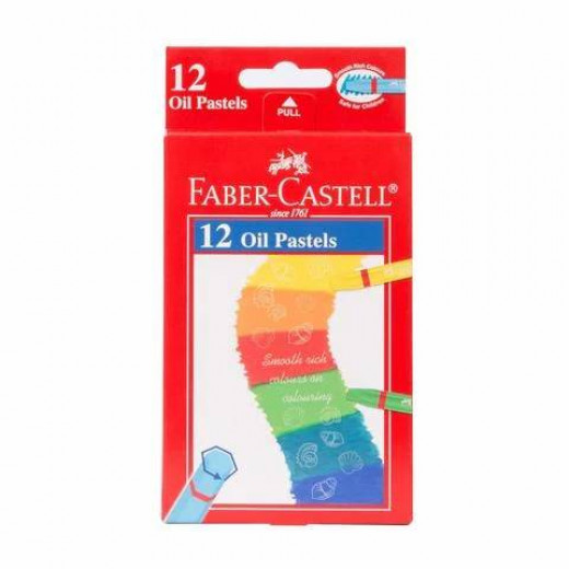 Faber Castell Oil Pastel Grip 74mm,12 colors