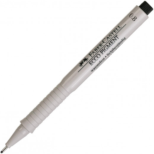 Faber-Castell Ecco Pigment FIneliner 0.8mm Black Ink Pen