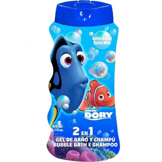 Disney Finding Dory 2 in 1 Shampoo and Bubble Bath, 475 ml
