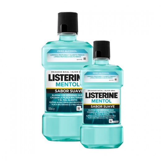 Listerine Cool Menthol Oral Antiseptic 500 ml + 250 ml