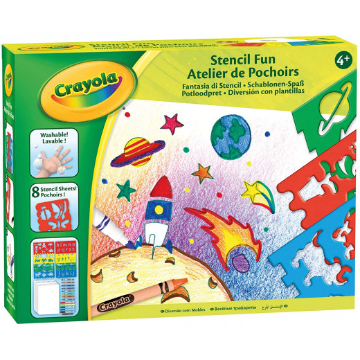 Crayola Creative Set Fantasy, Drawing and Colouring with Stencils