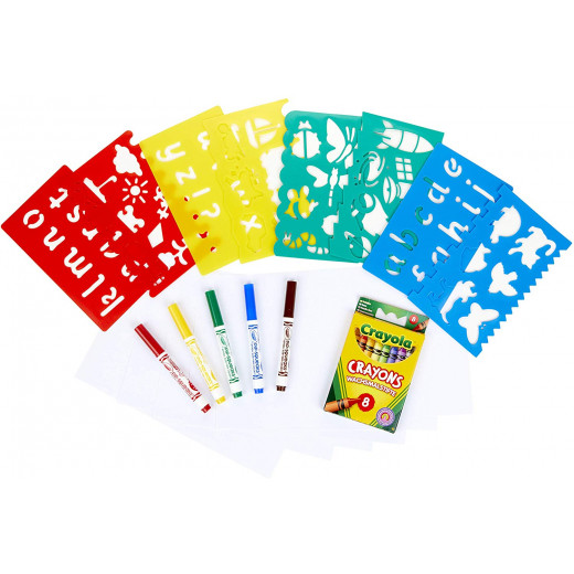 Crayola Creative Set Fantasy, Drawing and Colouring with Stencils