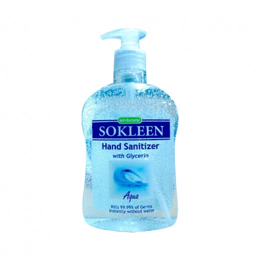 SOKLEEN Hand Sanitizer with Glycerin, 500 mL