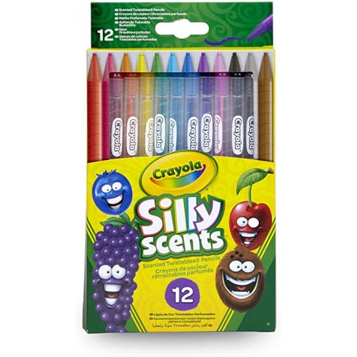 Crayola Scented Retractable Wax Pencils, Multicolored