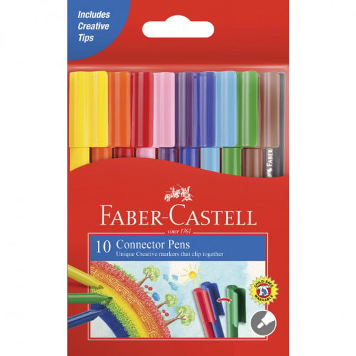 Faber Castell | Connector Flomaster Pens | Set Of 10