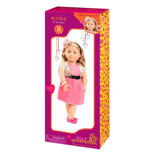 Our Generation Doll Audra with Pieces Ears and Jewelry Accessory Set