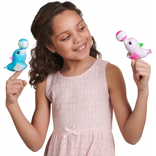 Fingerlings Baby Light-Up Dolphin - Jules (Pink) - Interactive Toy