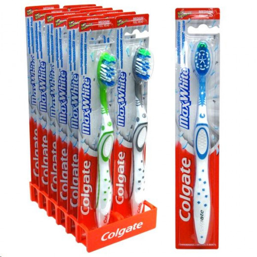 Colgate Max White Toothbrush Medium, Assorted Colors