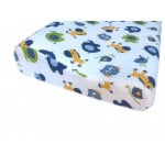 Memory Foam Contour Pillow For Baby Cartoon Printed Orthopedic Pillow, Blue