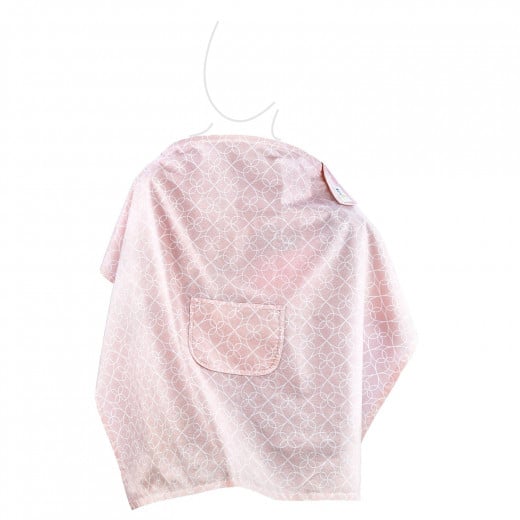 Babyjem nursing apron with pocket pink