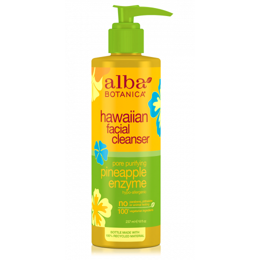 Alba Botanica Hawaiian Enzyme Face Cleanser, Pineapple, 237 ml