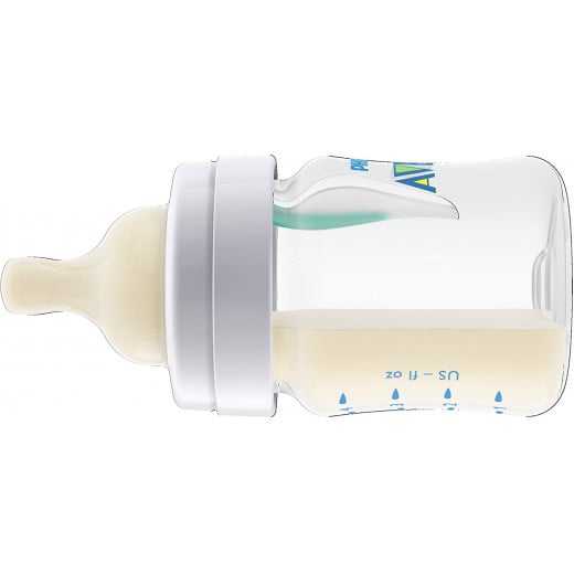 Philips Avent Anti Colic Bottle with Airfree Valve, 125 ml, Pack of 1, Clear