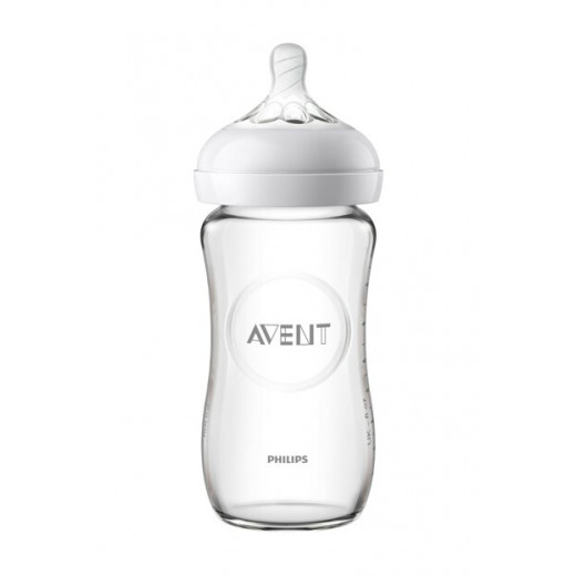 Avent Natural Glass Feeding Bottle (240ml)