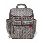 Skip Hop Forma Diaper Backpack (New Quilting) - Grey Feather