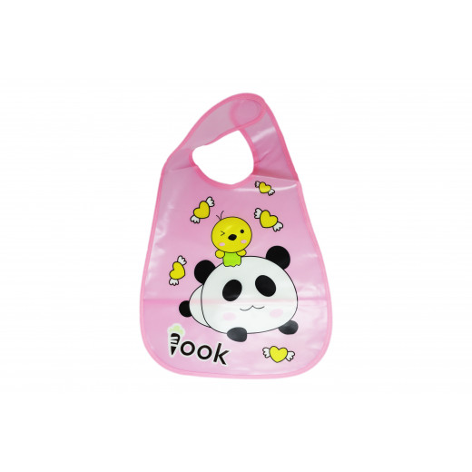 Plastic Baby Bib Waterproof, Love Panda