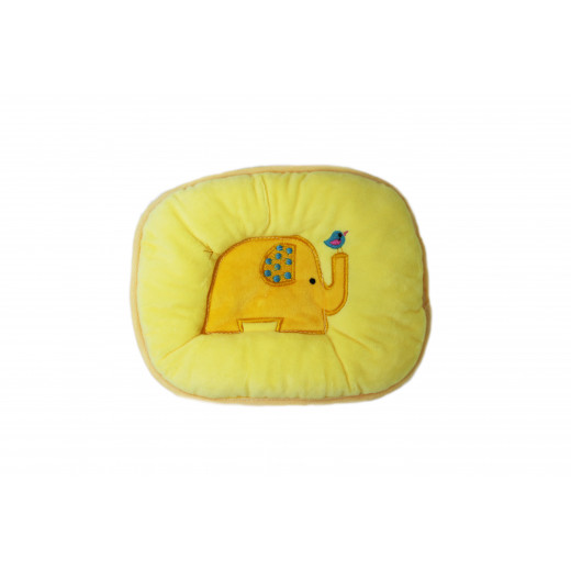 Baby Love Head Pillow, Elephant, Yellow