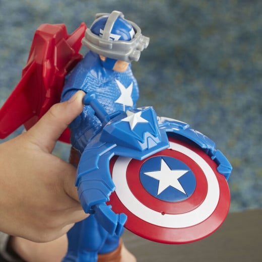 Marvel Avengers - Titan Hero - Blast Gear Captain America - 30 cm