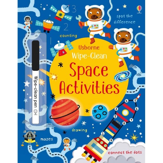 Wipe-Clean Space Activities, 24 pages