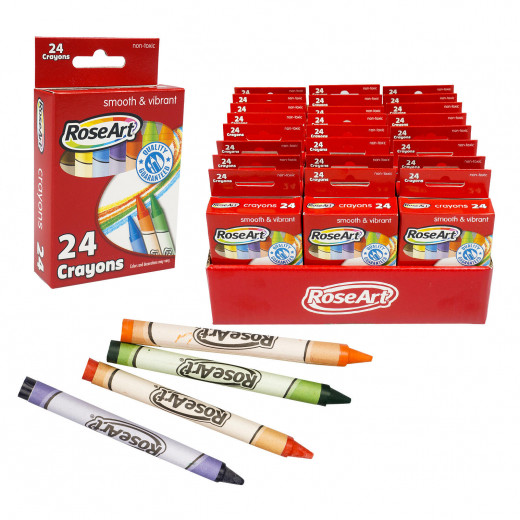 مجموعة ألوان من روز آرت ، 24 قلم تلوين