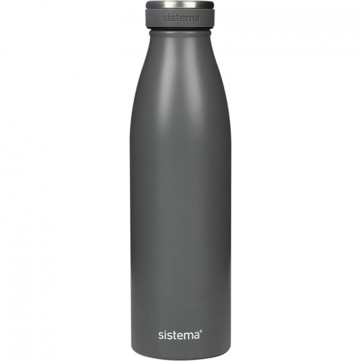 Sistema Stainless Steel Bottle 500ml - Grey