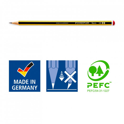 Staedtler Blistercard Containing 2 Graphite Pencils HB, 1 Eraser, 1 Sharpener, 1 Ballpoint Pen and 1 Ruler