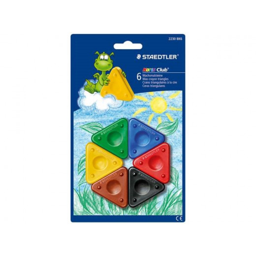 Staedtlers Noris Club® 2230 Wax Crayon Triangle, Pack of 6
