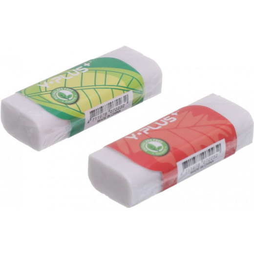 Y. Plus Leaf Eraser- Assorted Colors- Pack Of 20 Pieces