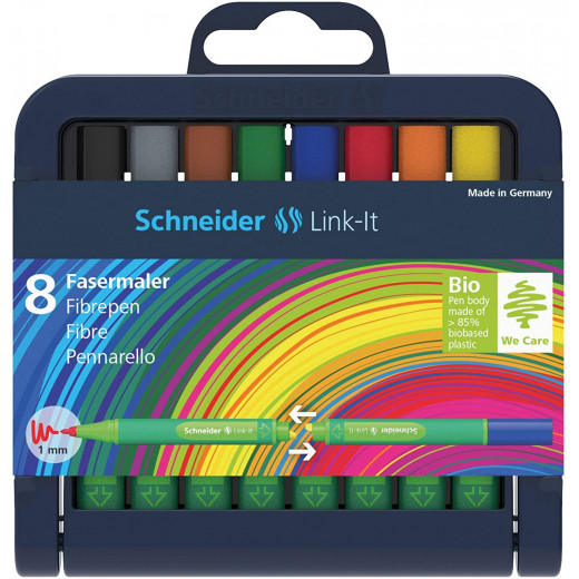 Schneider Novus Linkit Fibre-Tip Pens 1.0 mm Box of 8