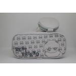 Best friend Large case with little  Accessory Pouch, Grey