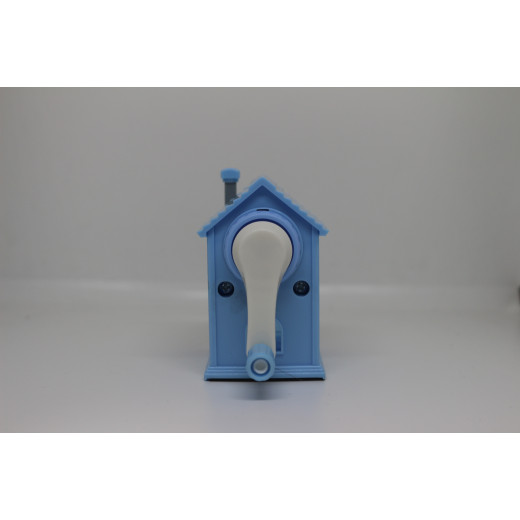 Plastic Pencil Sharpener House Design, Blue Color