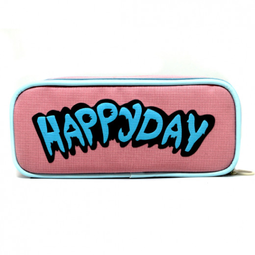 Happy Day Large Accessory Pouch, pink