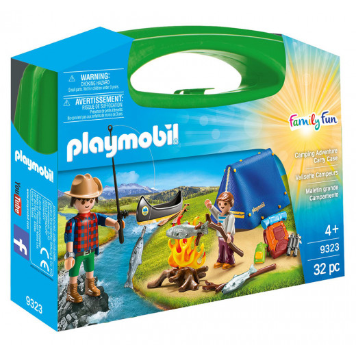 Playmobil Camping, Large 32 Pcs Carry Case