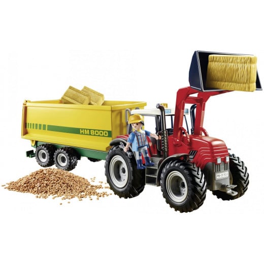 Playmobil Tractor With Feed Trailer 63 Pcs For Children