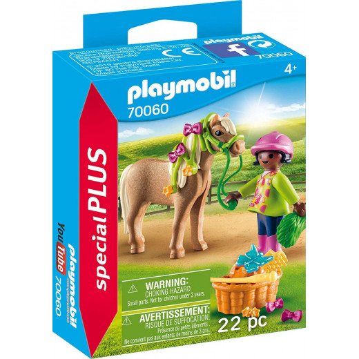 Playmobil GIRL WITH PONY 22 PCS For Children